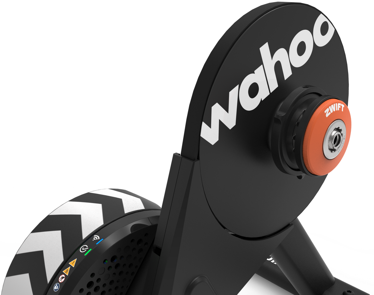 Wahoo Fitness KICKR CORE 2 Indoor Fahrradtrainer mit ZWIFT COG und Click - Orange Zahnrad 3. Generation