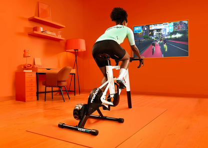 Wahoo Fitness KICKR CORE 2 Indoor Fahrradtrainer mit ZWIFT COG und Click - Orange Zahnrad 3. Generation